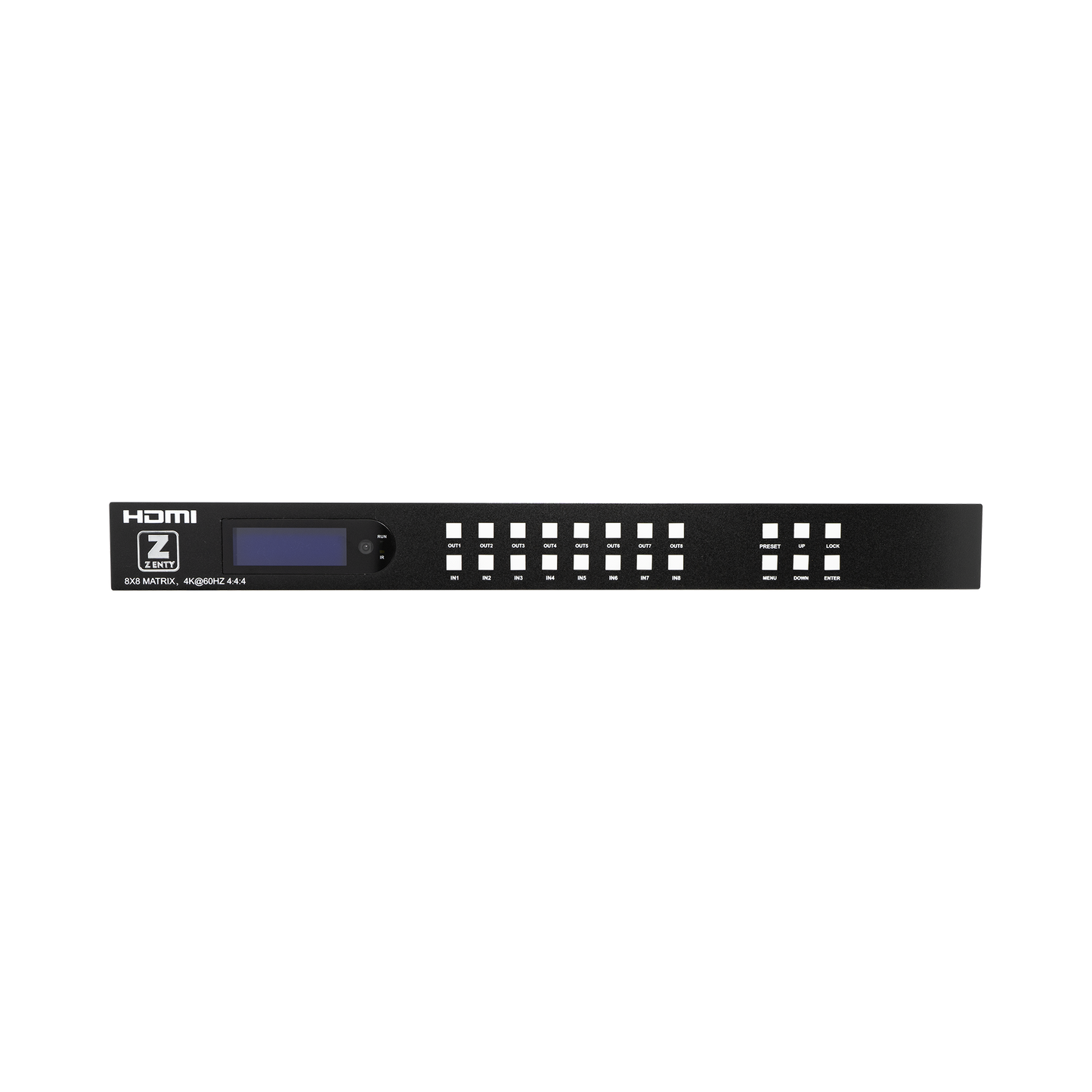 Features analog audio inputs, outputs, and HDMI audio extraction