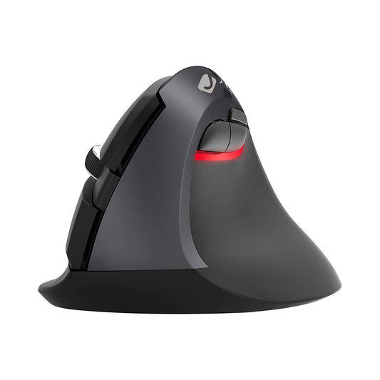 Wireless Ergonomic Vertical Mouse with USB 1600 DPI (Black)