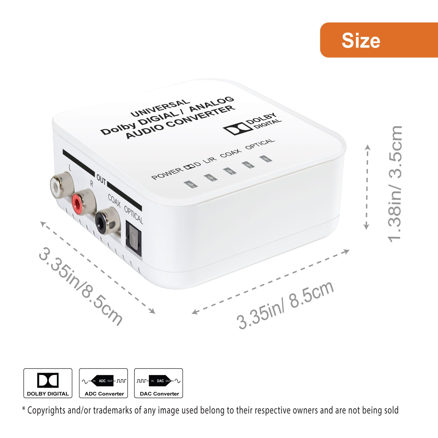 Dolby Digital Decoder Bi-Directional ADC and DAC