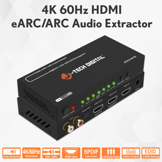 4K 60Hz HDMI eARC / ARC Audio Extractor