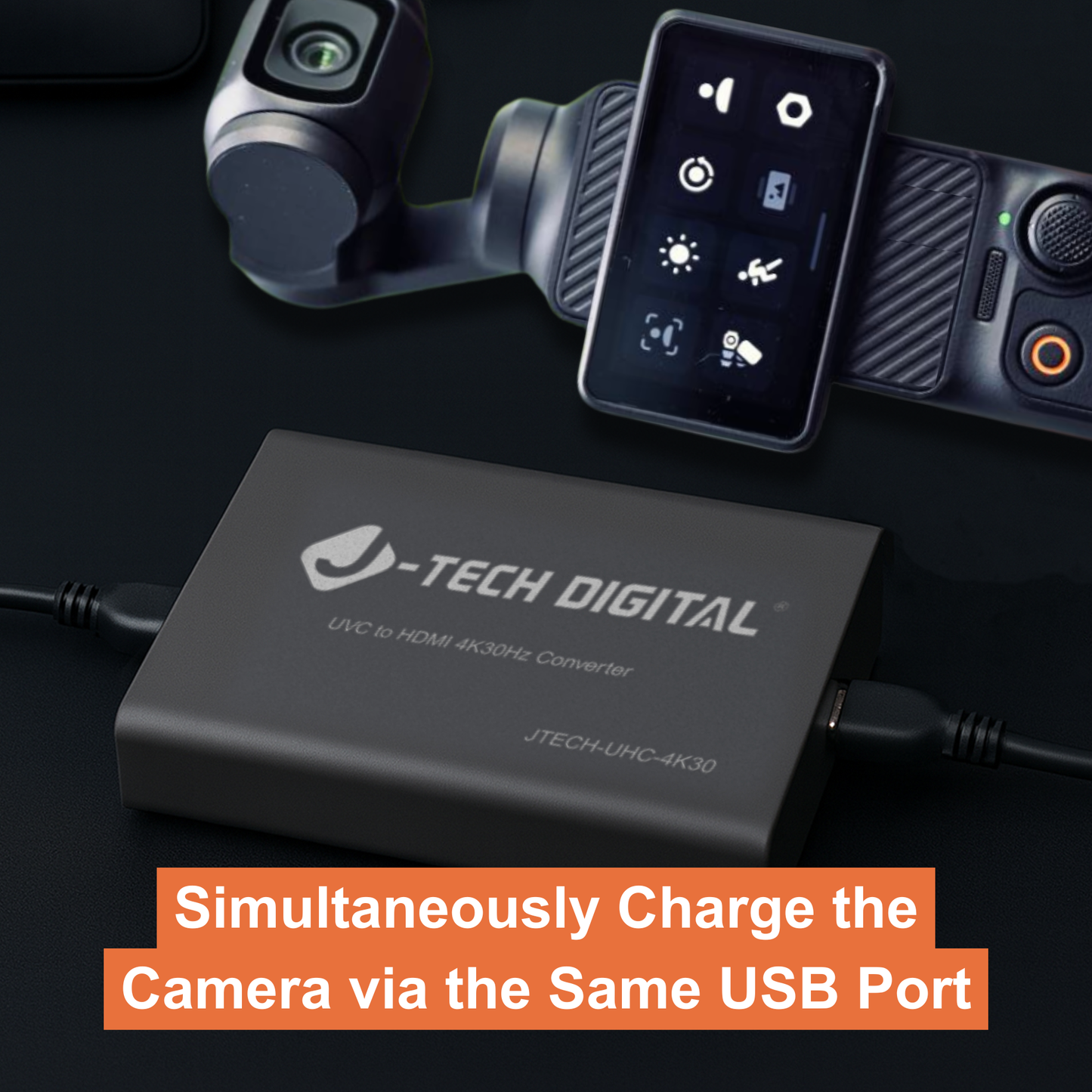 4K 30Hz UVC to HDMI Converter Adapter