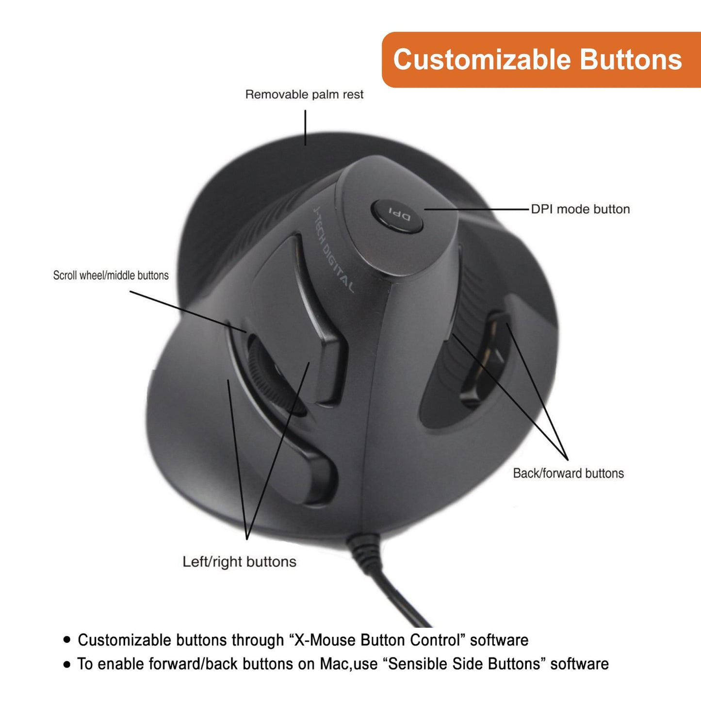 V618 Wireless Vertical Mouse