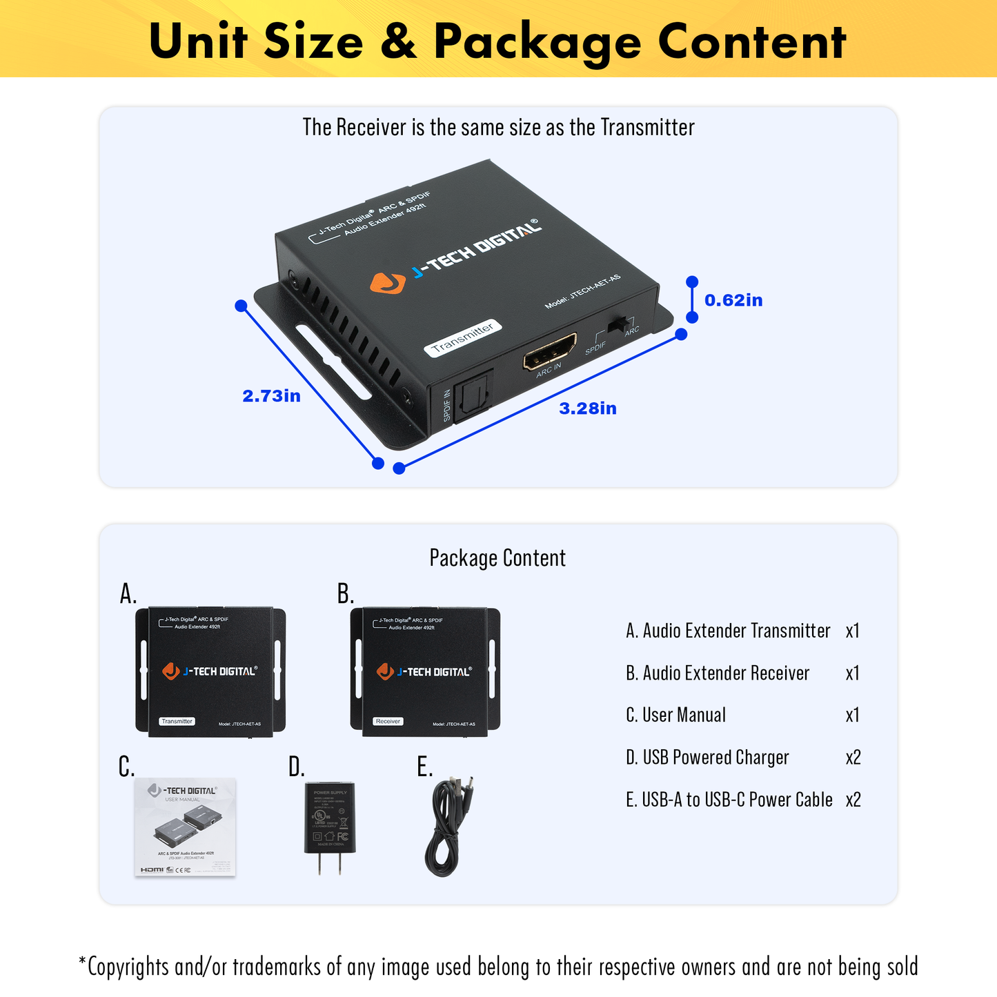 HDMI ARC and SPDIF Optical Audio Extender Over Cat5e/6 Up To 492ft.