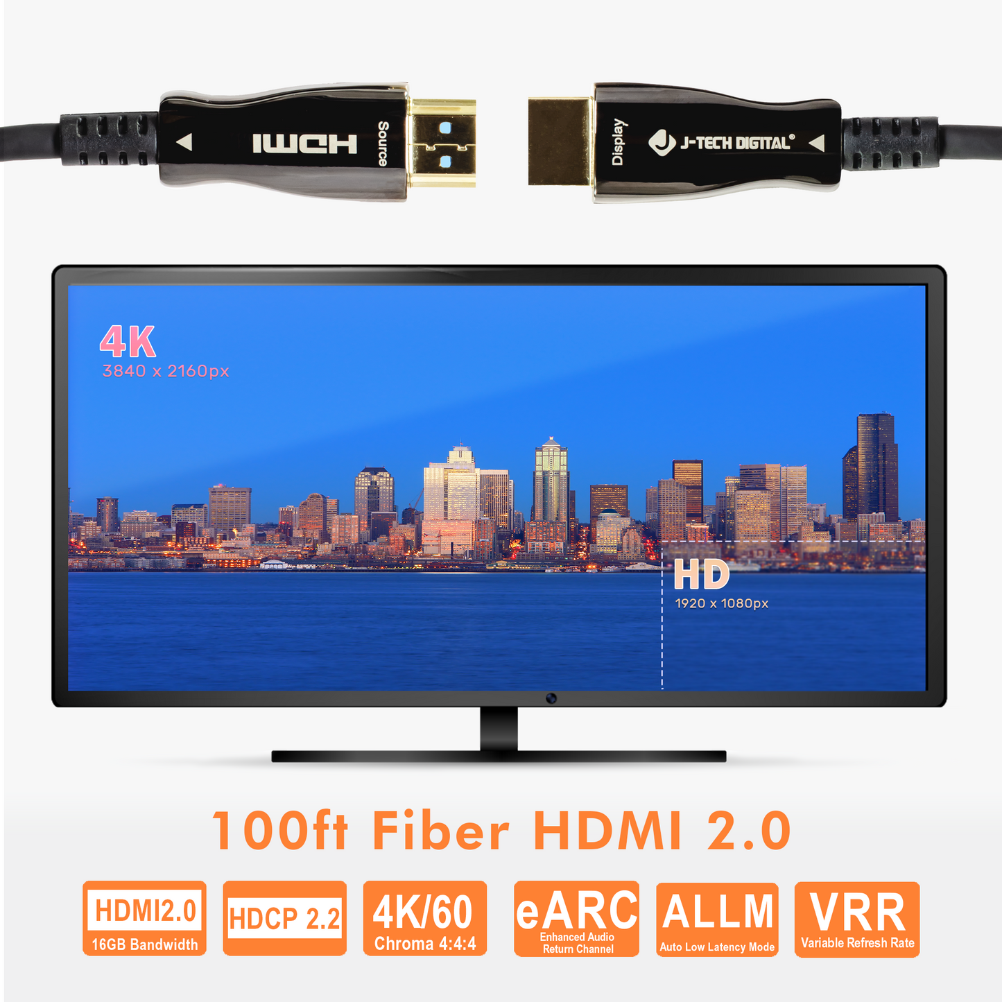 100ft Fiber HDMI Cable 18G