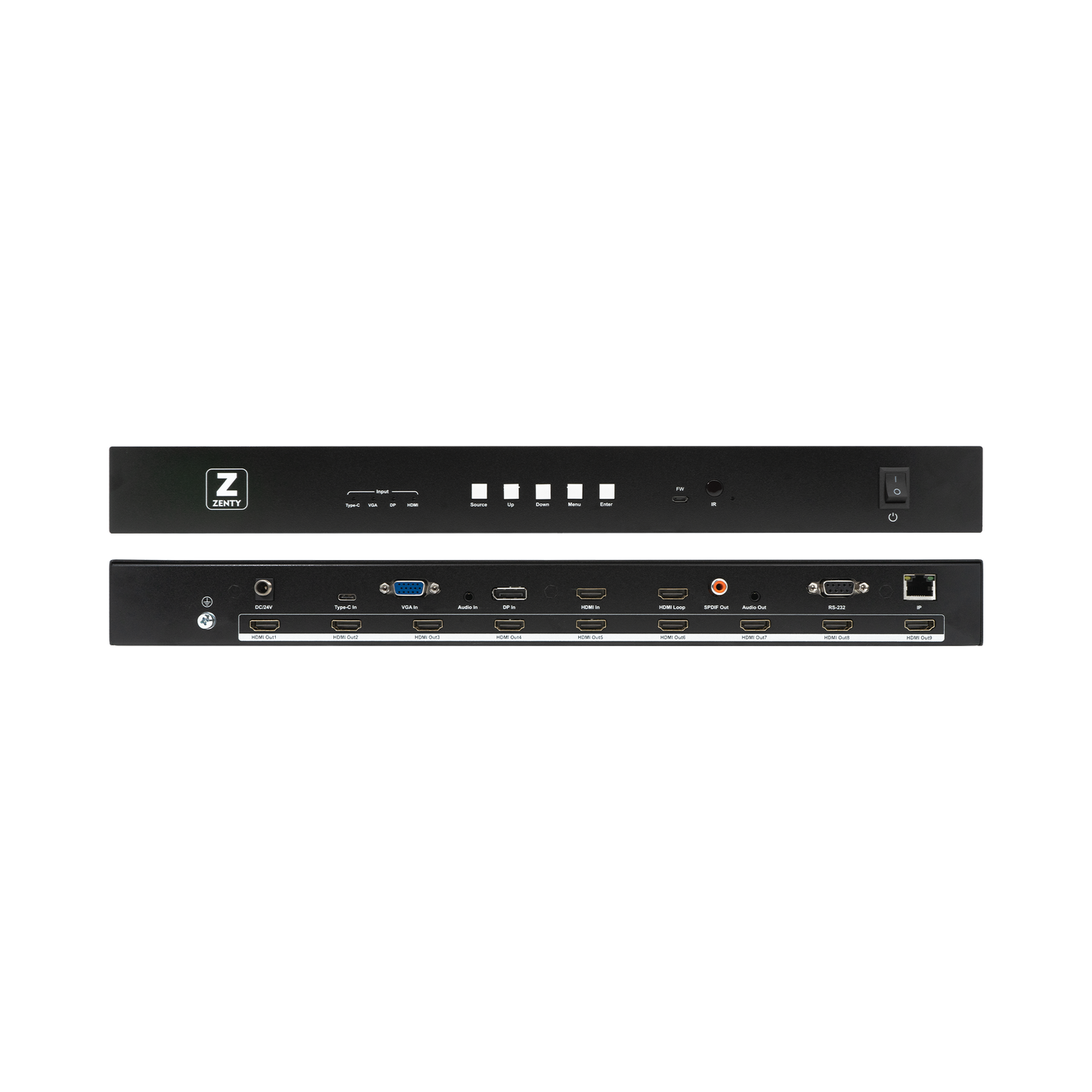 3x3 4K 30Hz Video Wall Controller w/ 4 Input Interfaces