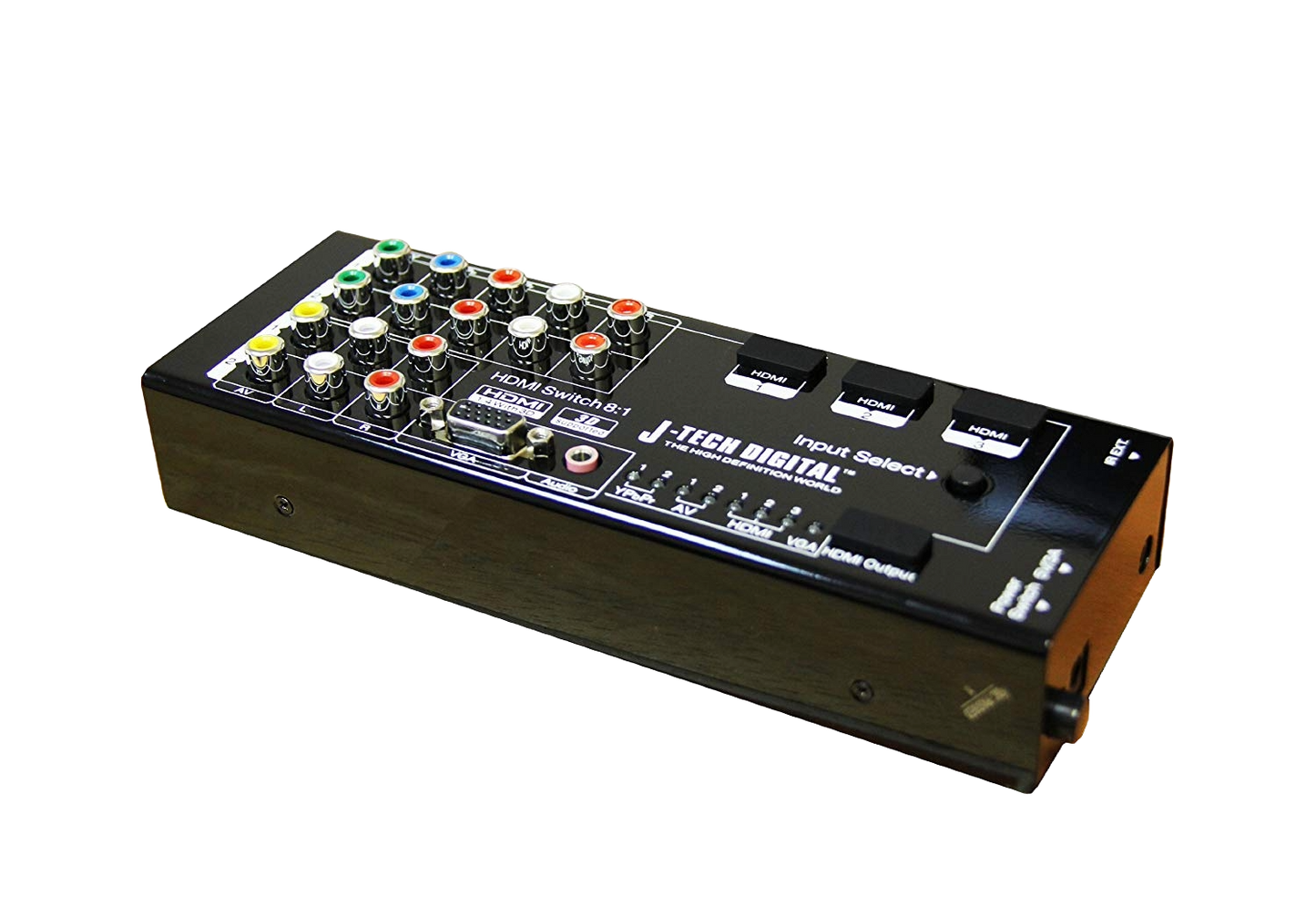 1080P 60Hz Multi-Input 8x1 Switch with Audio Extraction