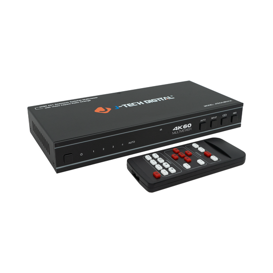 4×1 4K 60Hz Seamless Switcher Multi-viewer with Video Aspect Ratio Change & Audio Extraction